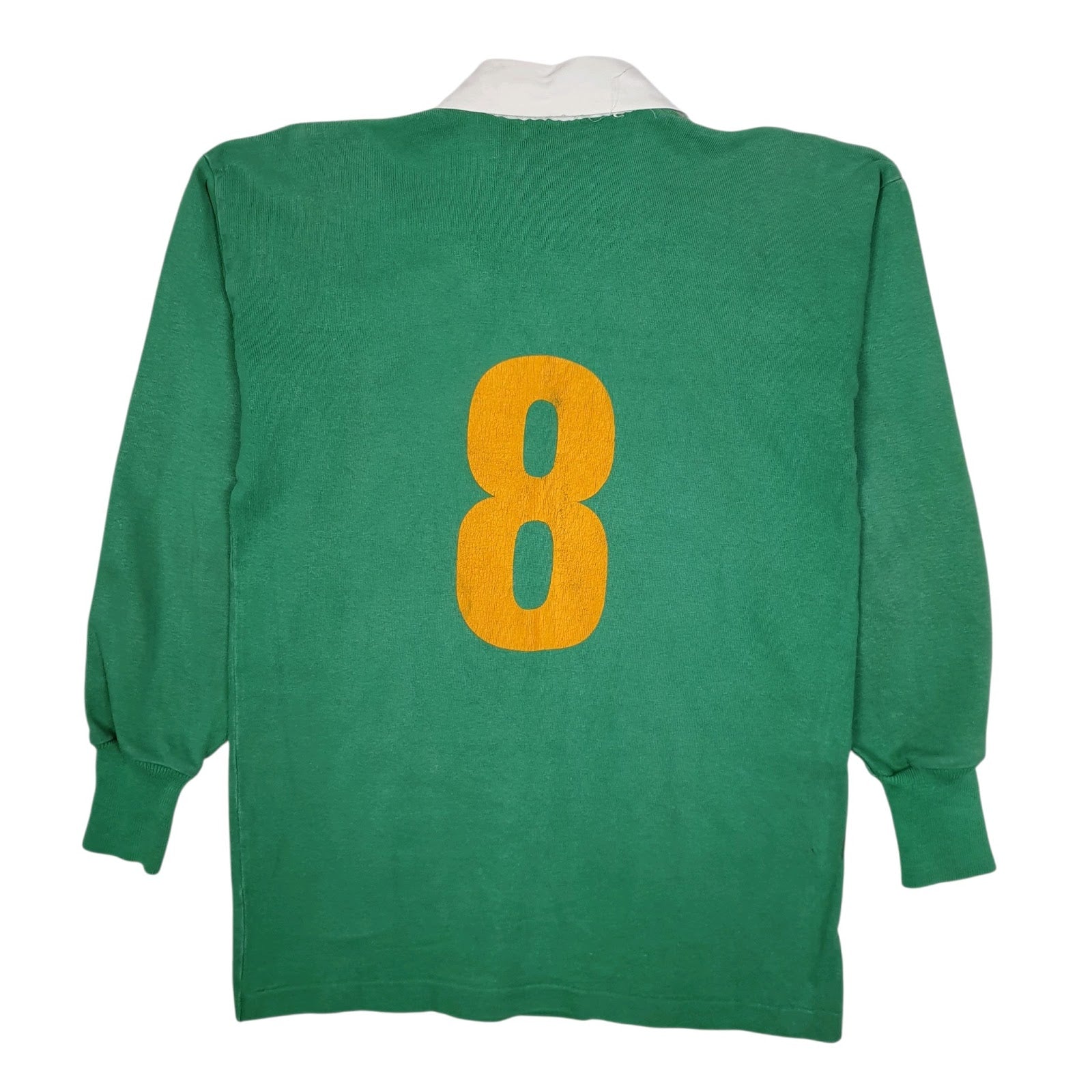 Mens Green Canterbury Rugby Vintage 1970s Made In NZ  Polo Shirt