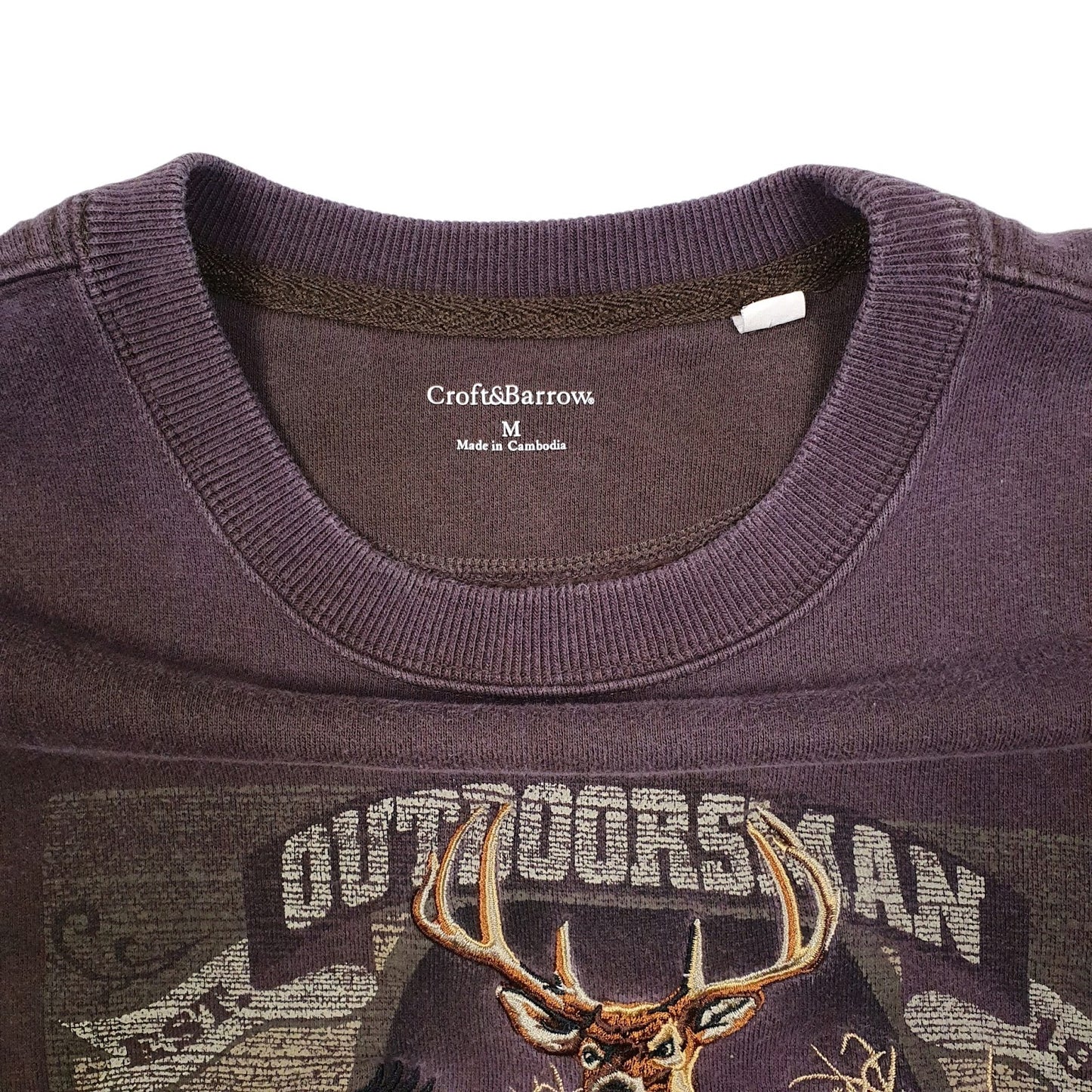 Mens Brown Croft & Barrow Outdoorsman Crewneck Jumper