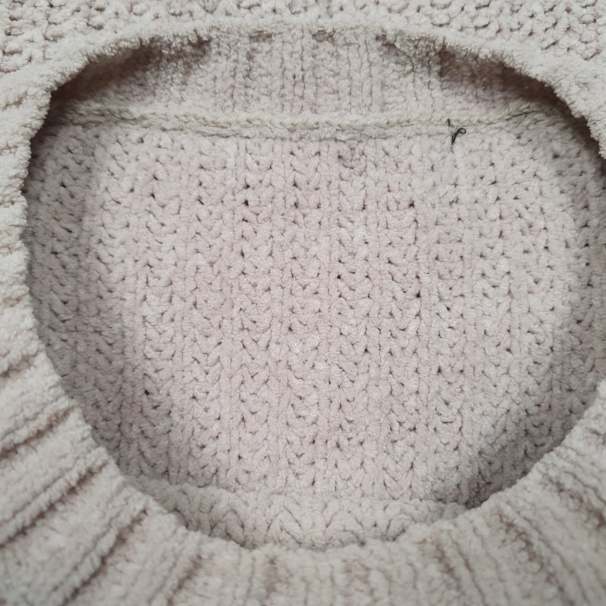 Womens Brown Unbranded Knit Cropped Oversized Crewneck Jumper