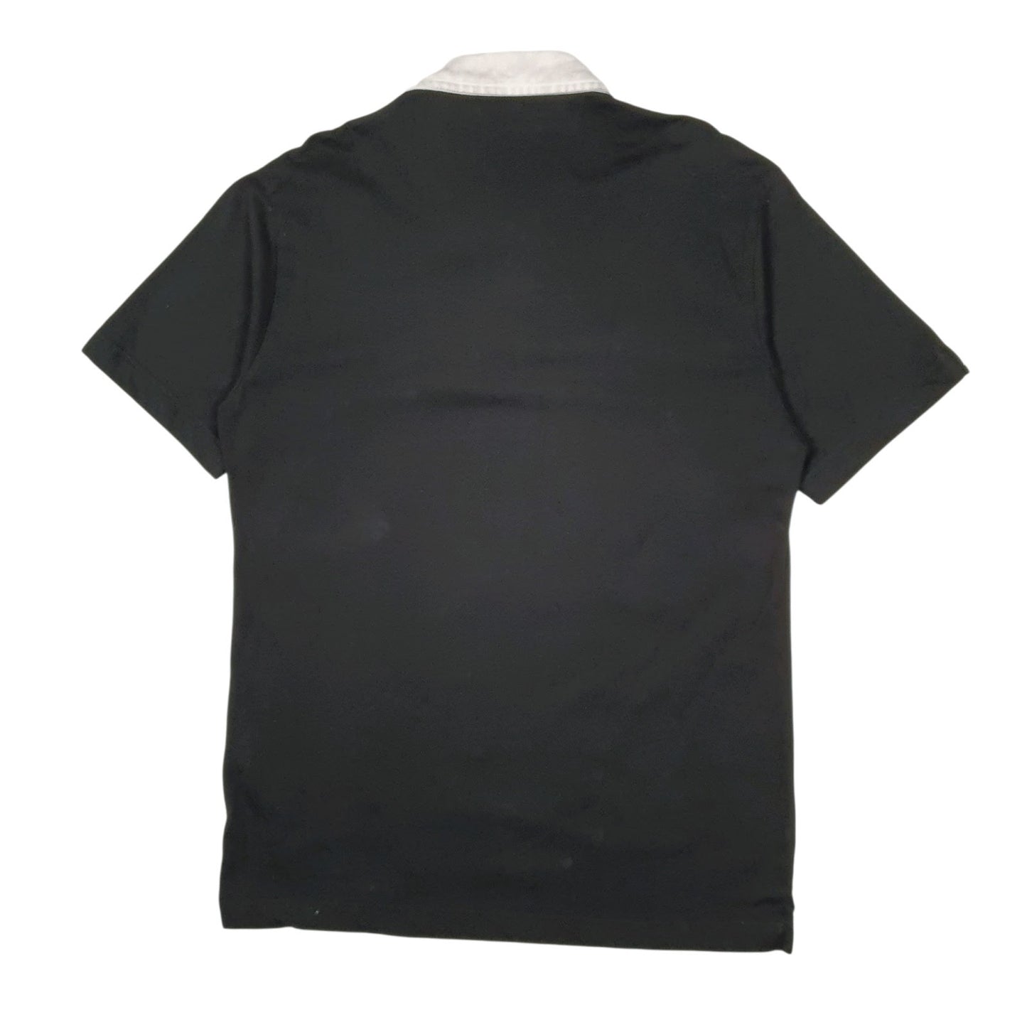 Mens Black Kappa  Hoodie Polo Shirt