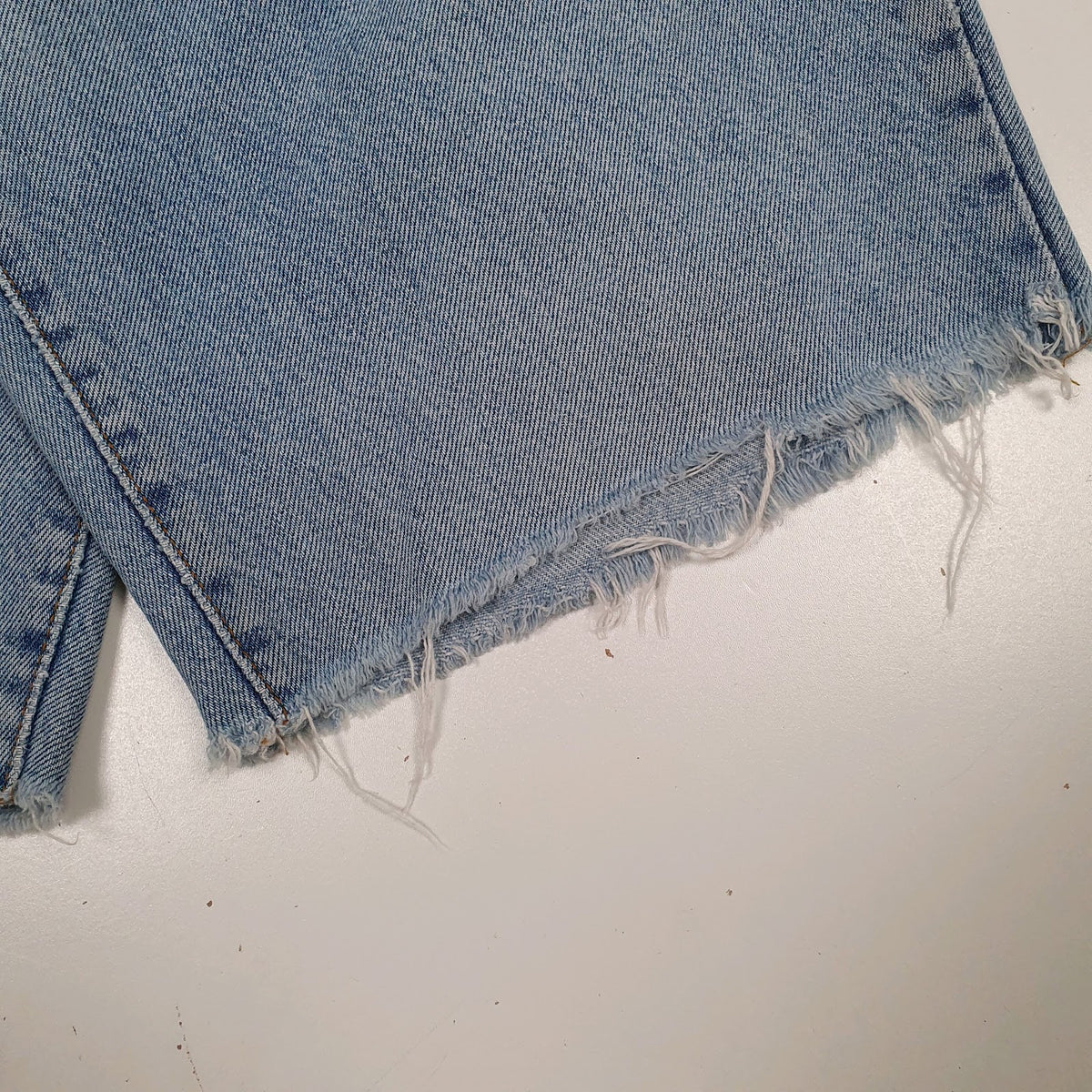 Mens Blue Diesel Cut Off  Shorts