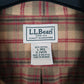 Mens Brown L.L.Bean Flannel  Shirt