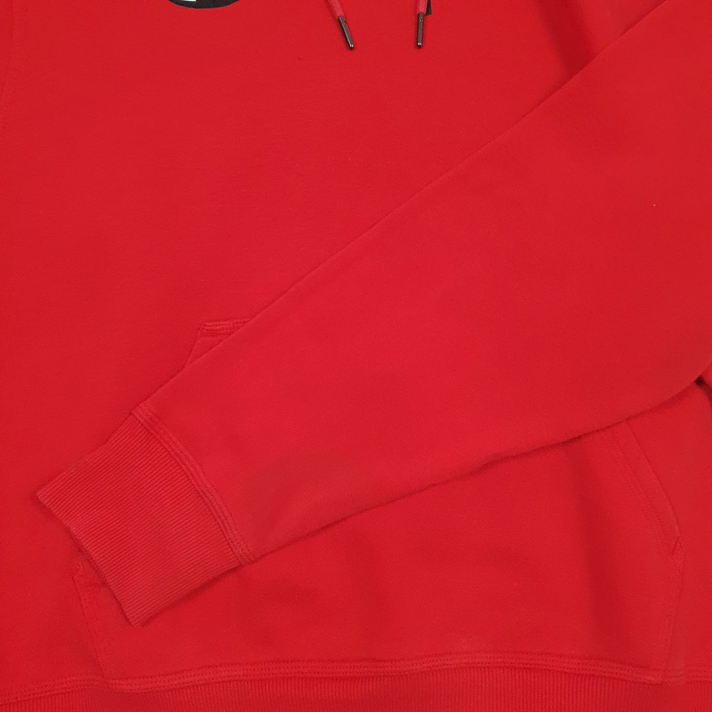 Mens Red Champion Spellout Hoodie Jumper