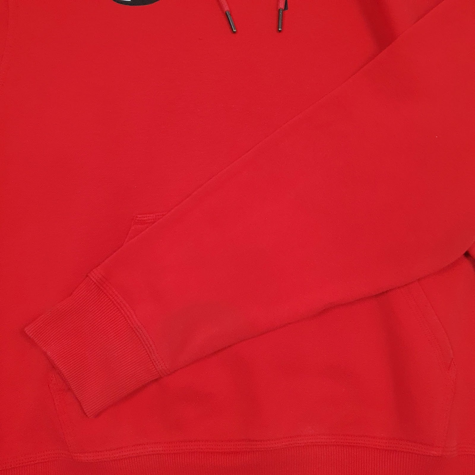 Mens Red Champion Spellout Hoodie Jumper