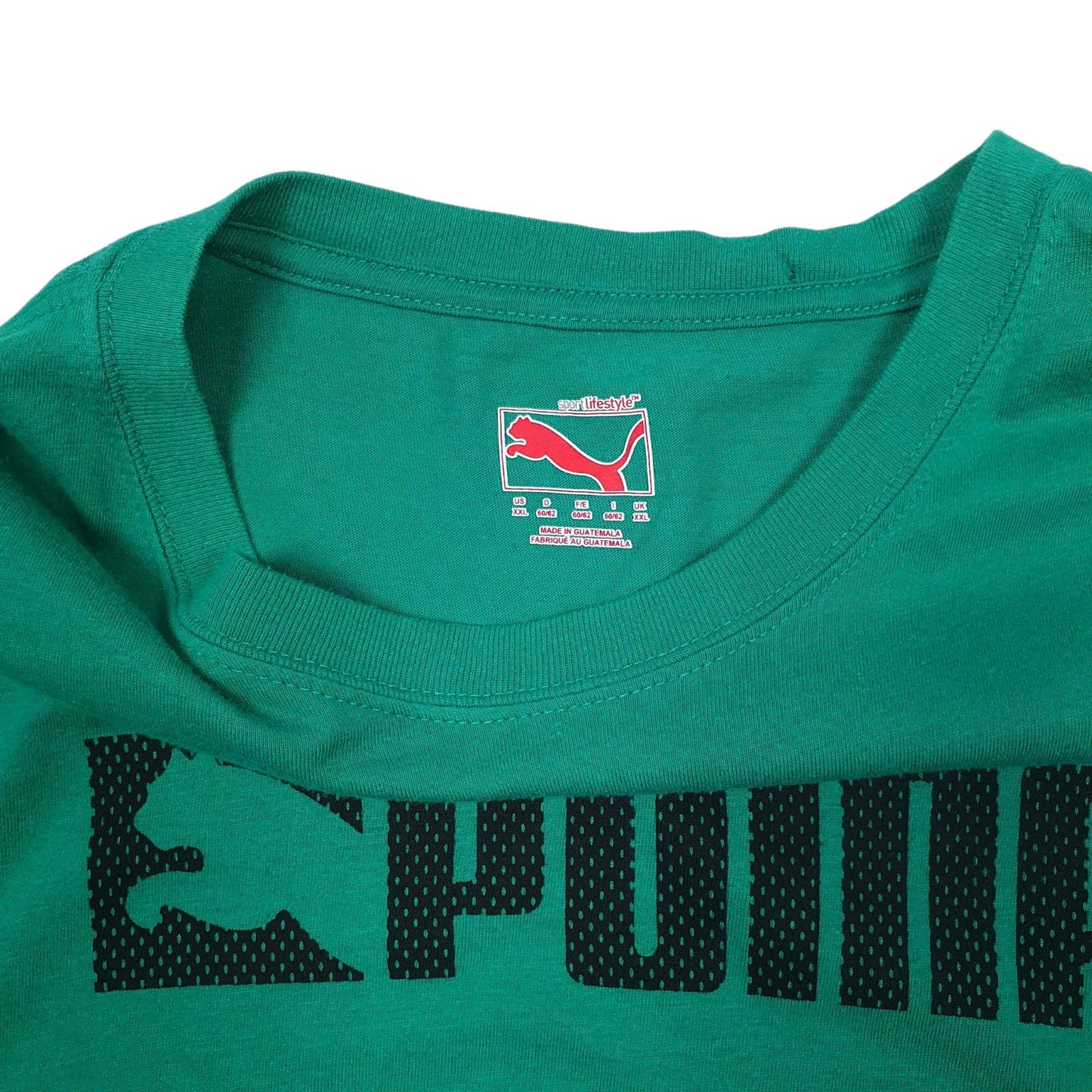 Mens Green Puma   T Shirt