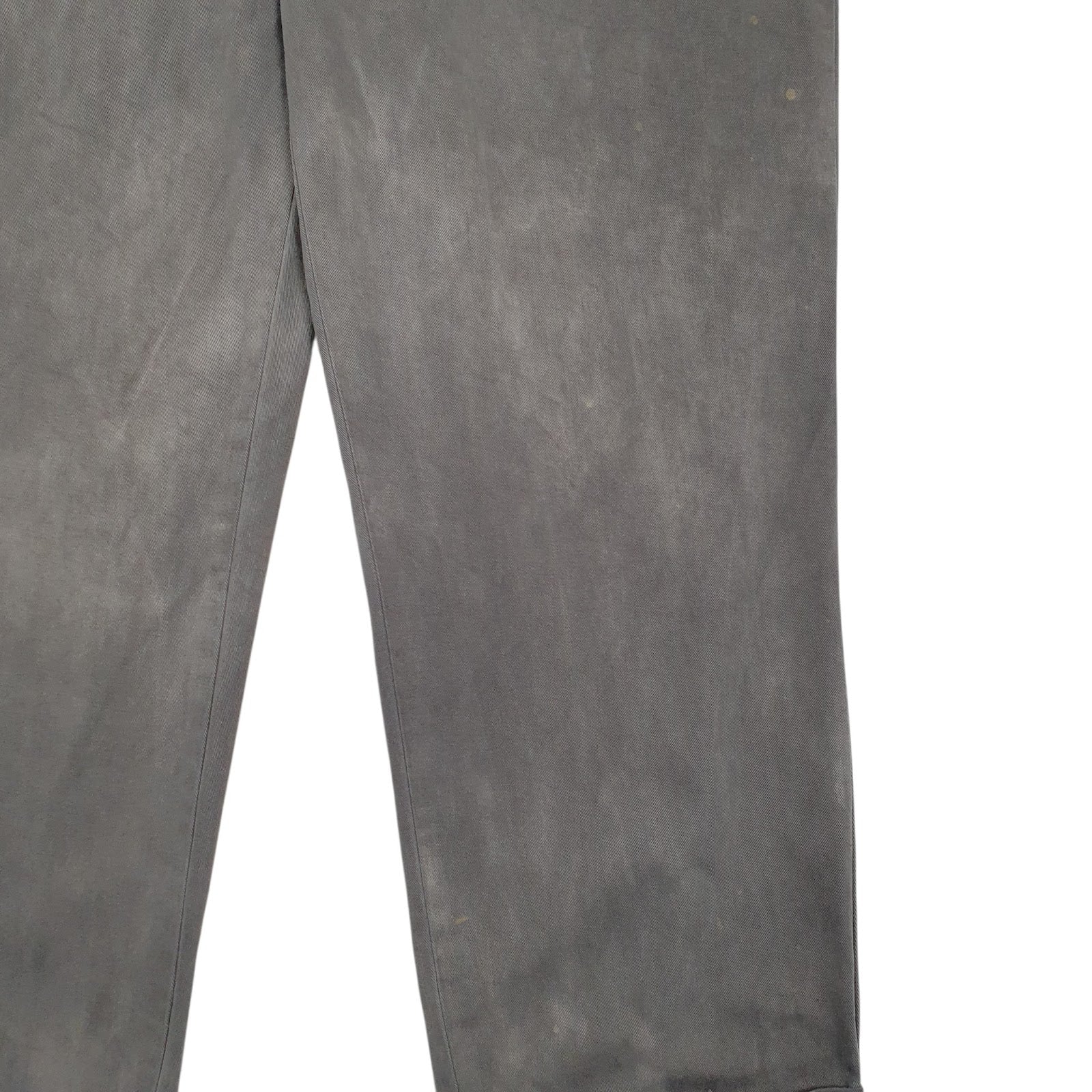 Mens Grey Polo Ralph Lauren Vintage Hammond Pant Double Pleated  Trousers