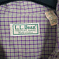 Mens Green L.L.Bean Vintage 90s Made In USA  Shirt