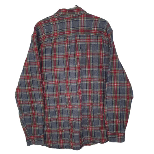 Mens Grey L.L.Bean Flannel  Shirt