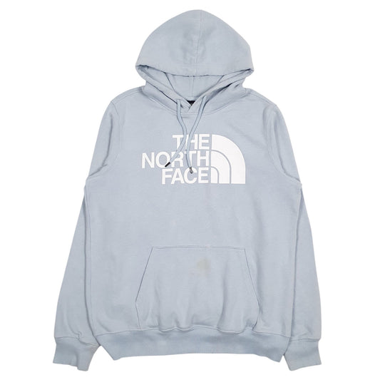 Mens Blue The North Face Spellout Hoodie Jumper