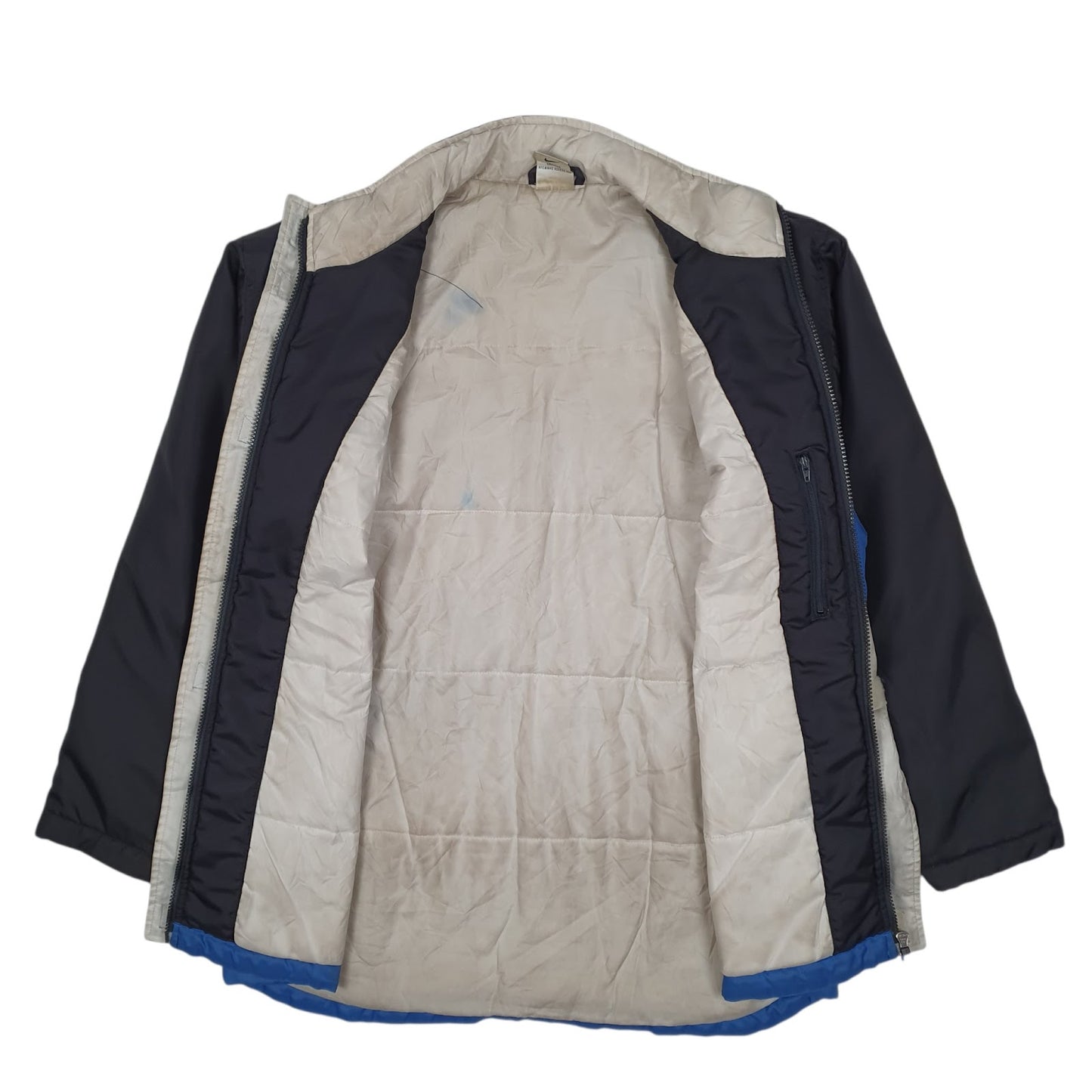Mens Blue Nike Vintage 90s Hoodie Coat