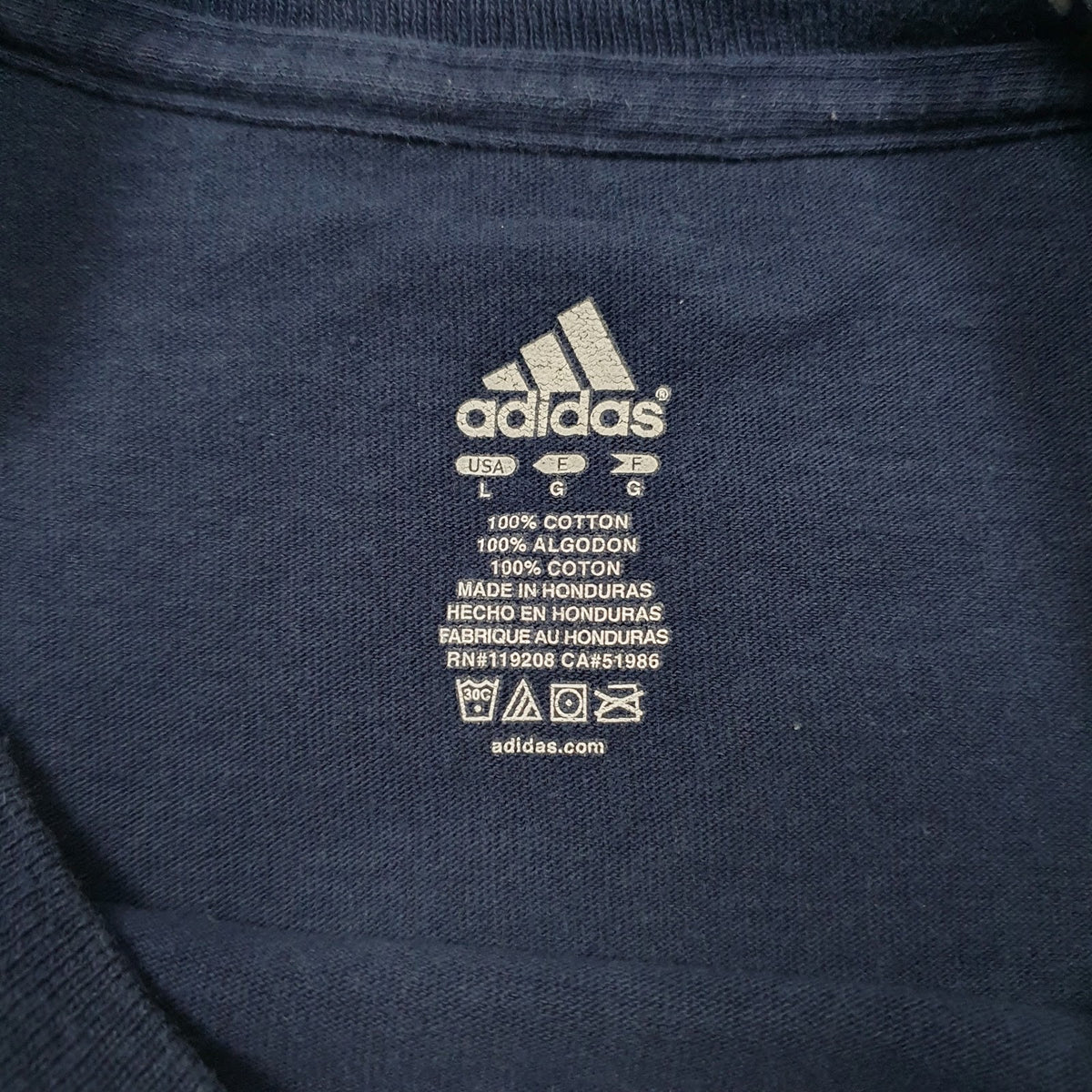 Mens Navy Adidas Auburn Athletic Department  T Shirt