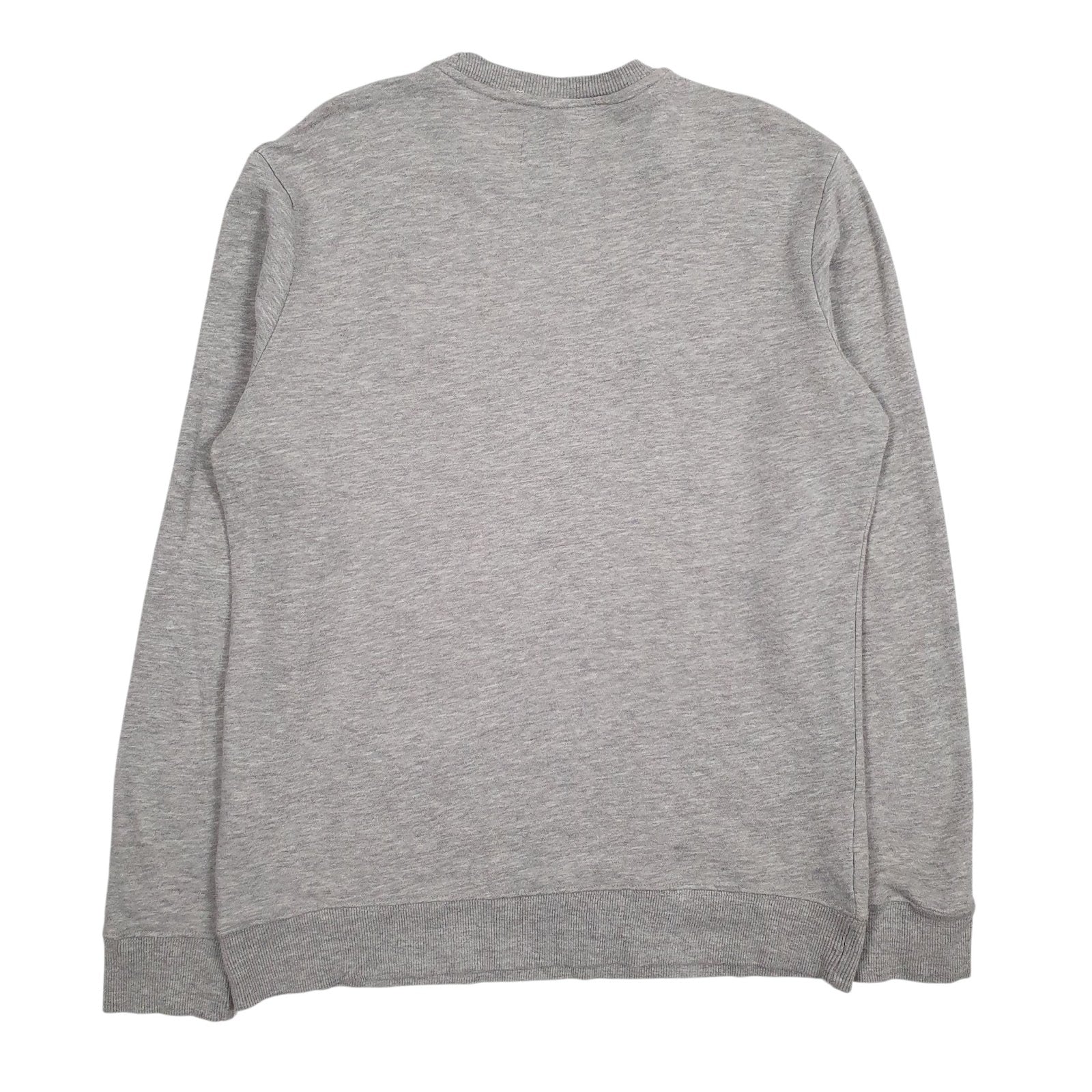 Mens Grey Champion Spellout Crewneck Jumper