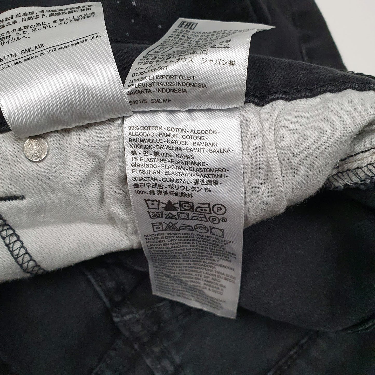 Mens Black Levis   Jeans