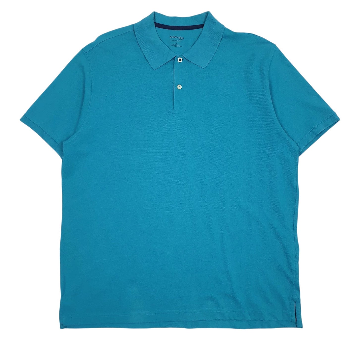 Mens Blue St Johns Bay  Short Sleeve Polo Shirt