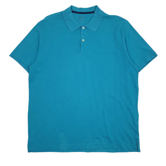 Mens Blue St Johns Bay  Short Sleeve Polo Shirt