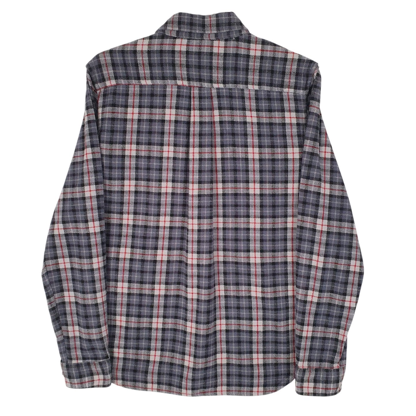 Mens Grey Eddie Bauer Flannel  Shirt