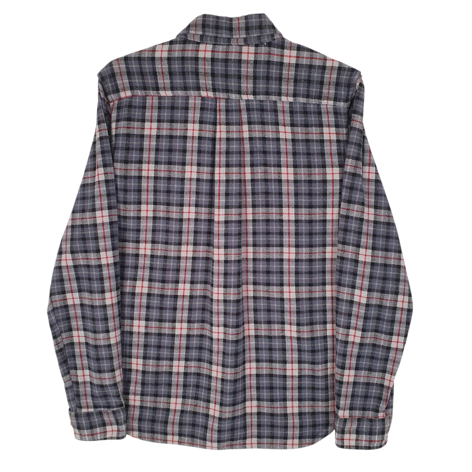 Mens Grey Eddie Bauer Flannel  Shirt
