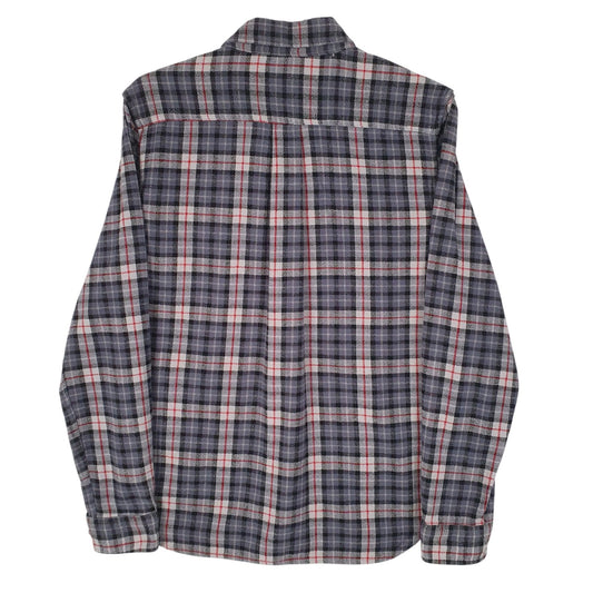 Mens Grey Eddie Bauer Flannel  Shirt