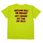 Mens Yellow Gildan USA College  T Shirt