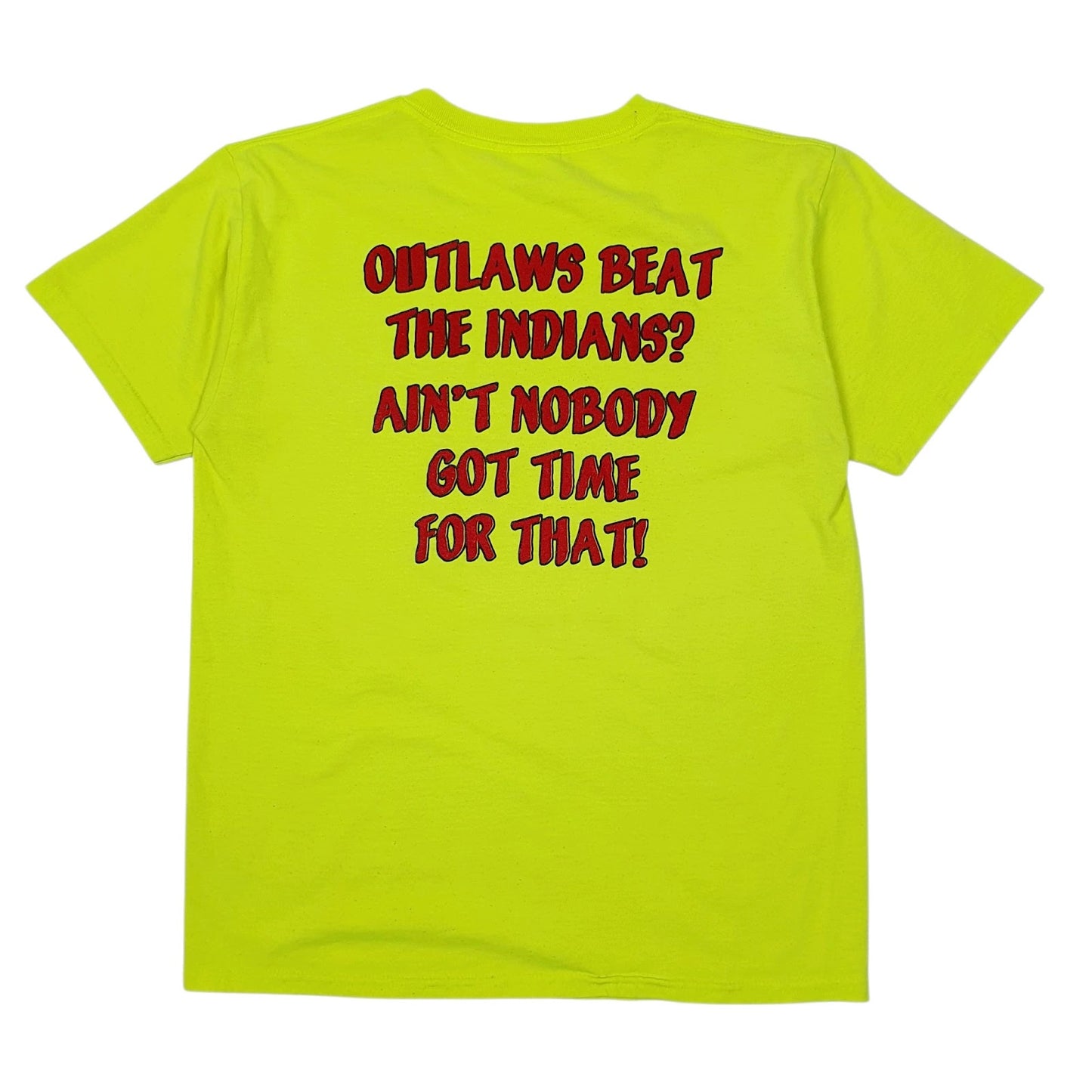 Mens Yellow Gildan USA College  T Shirt