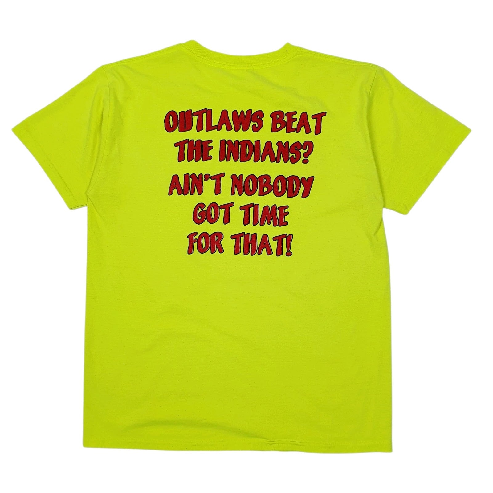 Mens Yellow Gildan USA College  T Shirt