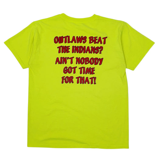 Mens Yellow Gildan USA College  T Shirt