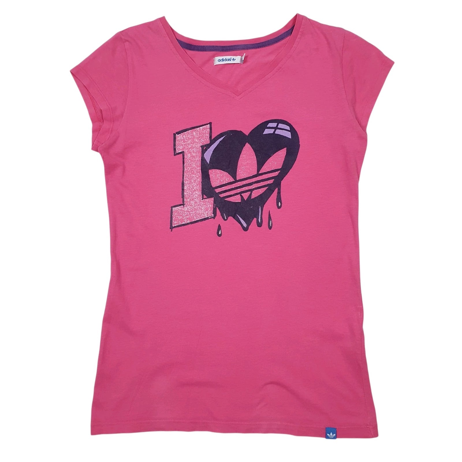 Womens Pink Adidas Vest Sleeveless T Shirt