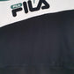 Mens Black Fila Spellout Hoodie Jumper