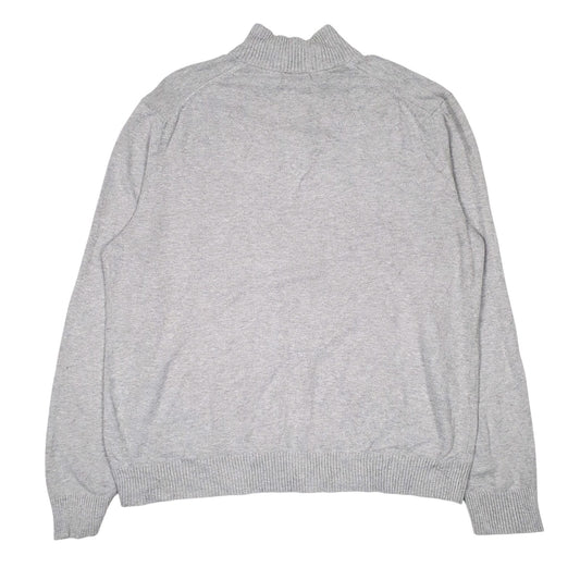 Mens Grey Nautica  Quarter Zip Jumper