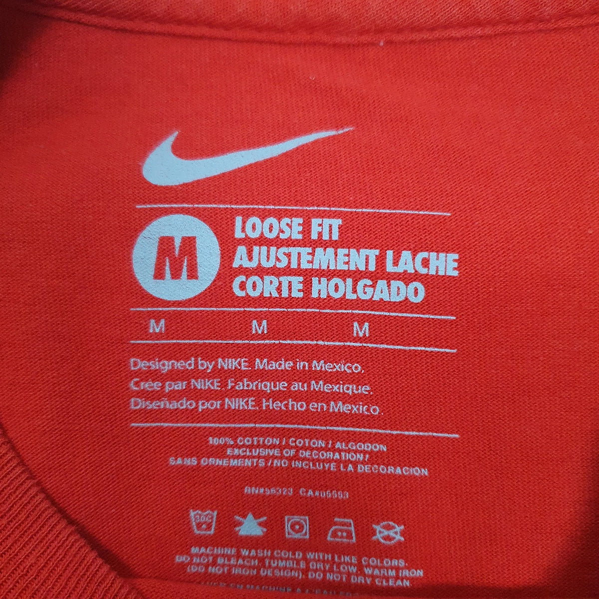 Mens Red Nike   T Shirt