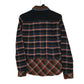 Mens Blue Burks Bull Plaid Flannel  Shirt