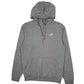 Mens Grey Nike Quarter Zip Hoodie Jumper