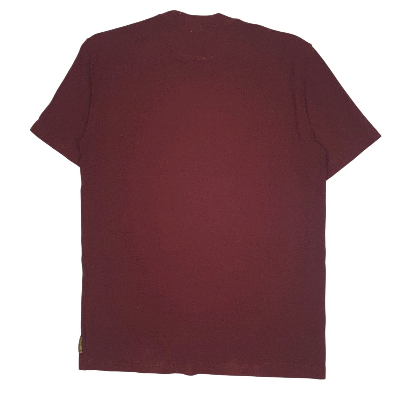 Mens Burgundy Armani   T Shirt
