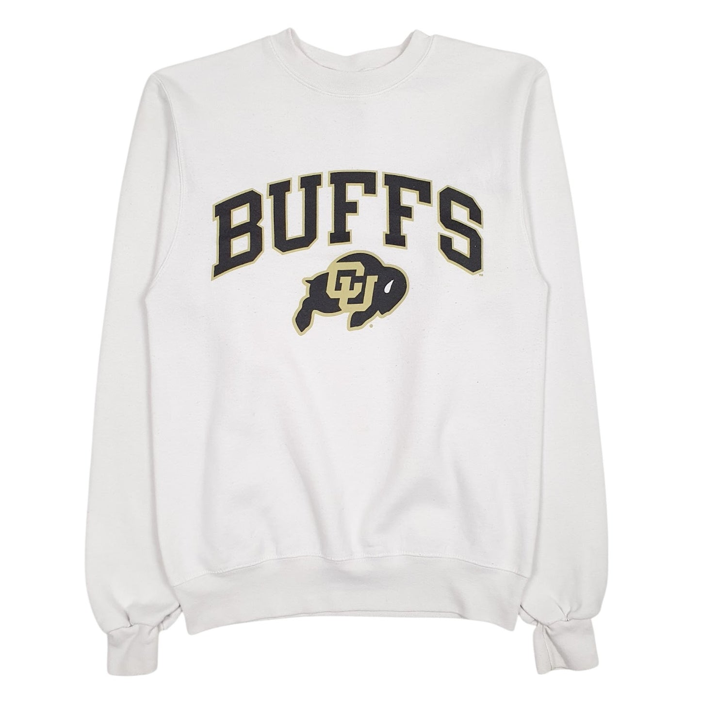 Mens White Champion Buffs Crewneck Jumper