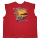 Mens Red Harley Davidson  Crewneck T Shirt