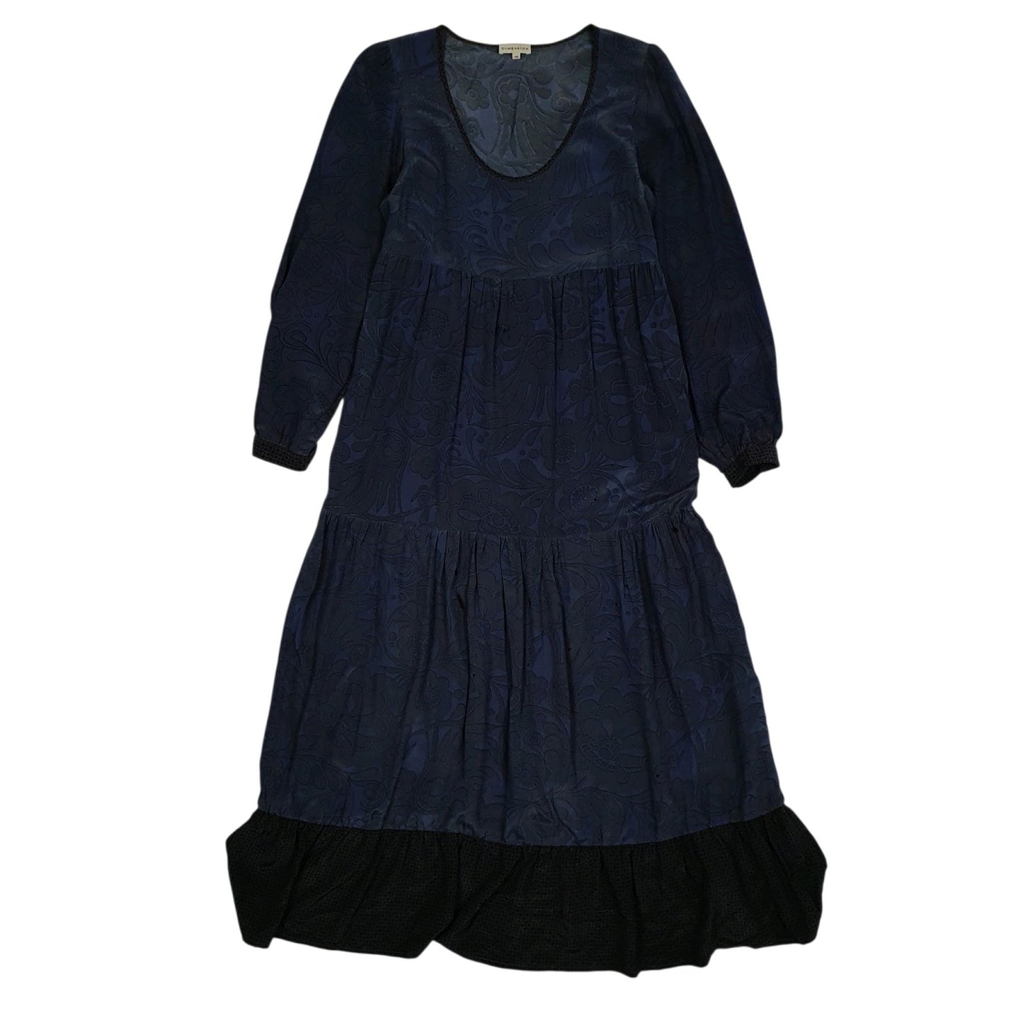 Womens Navy Dimension  Long Sleeve Dress