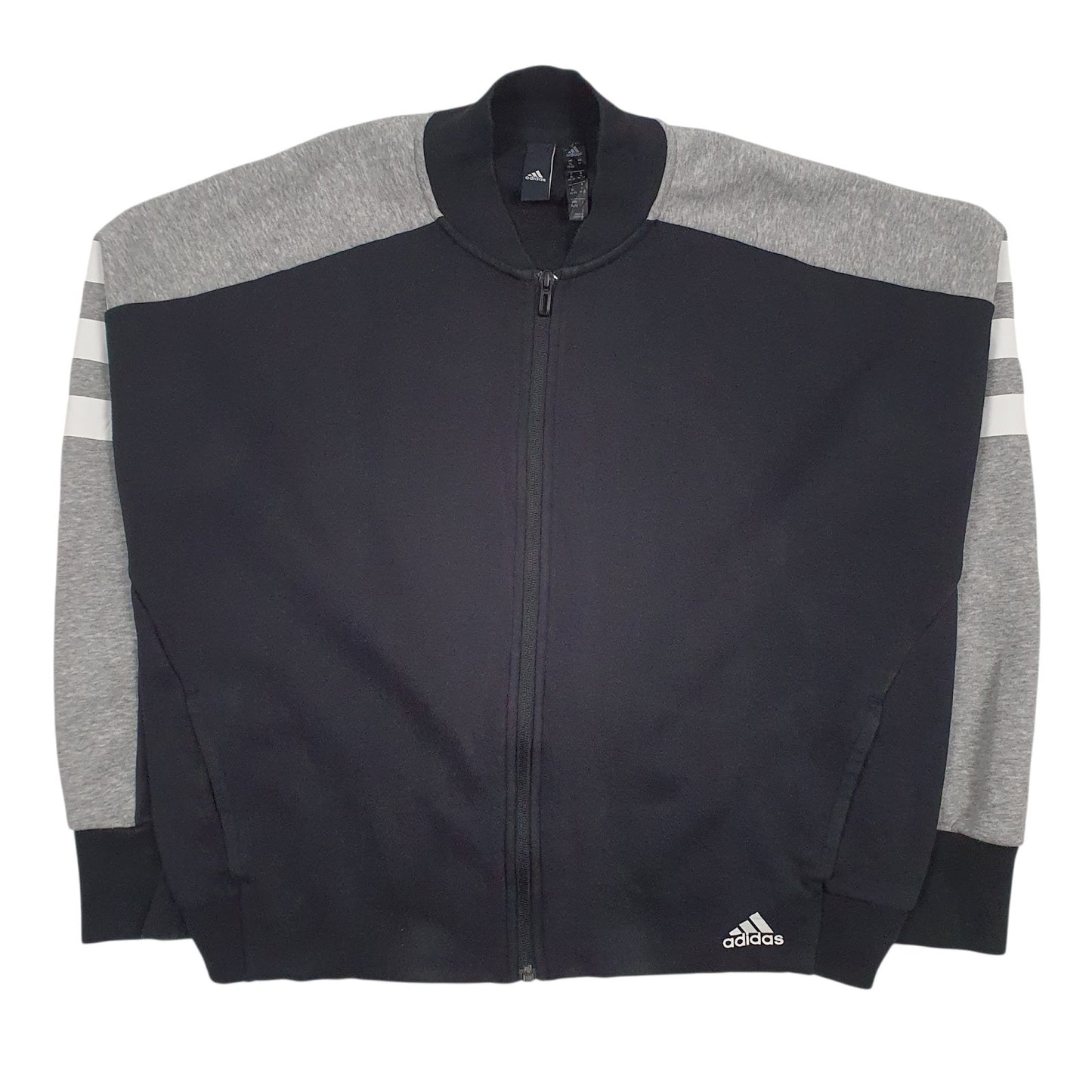 Womens Black Adidas  Full Zip Jumper