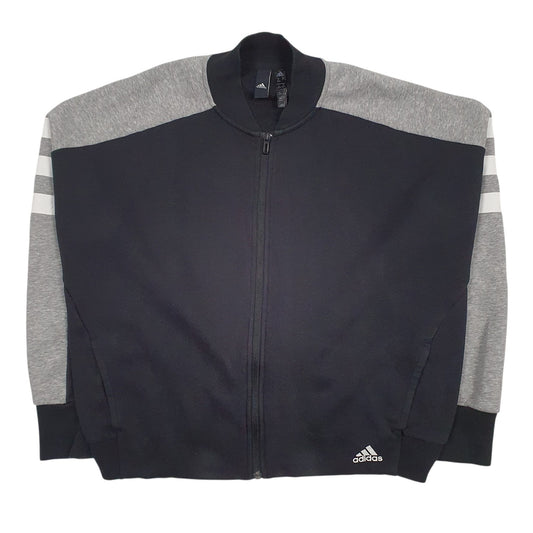 Womens Black Adidas  Full Zip Jumper