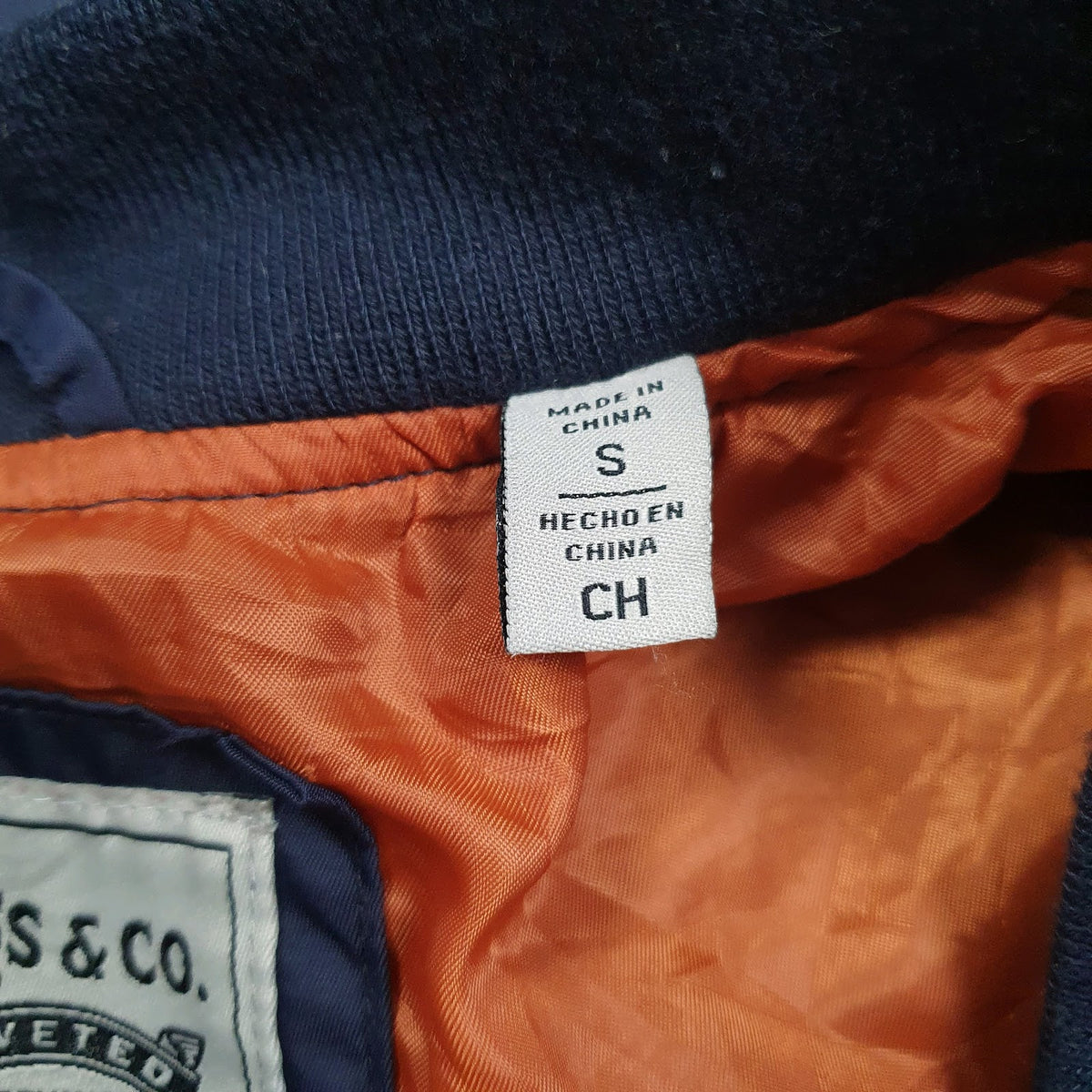 Mens Navy Levis   Coat