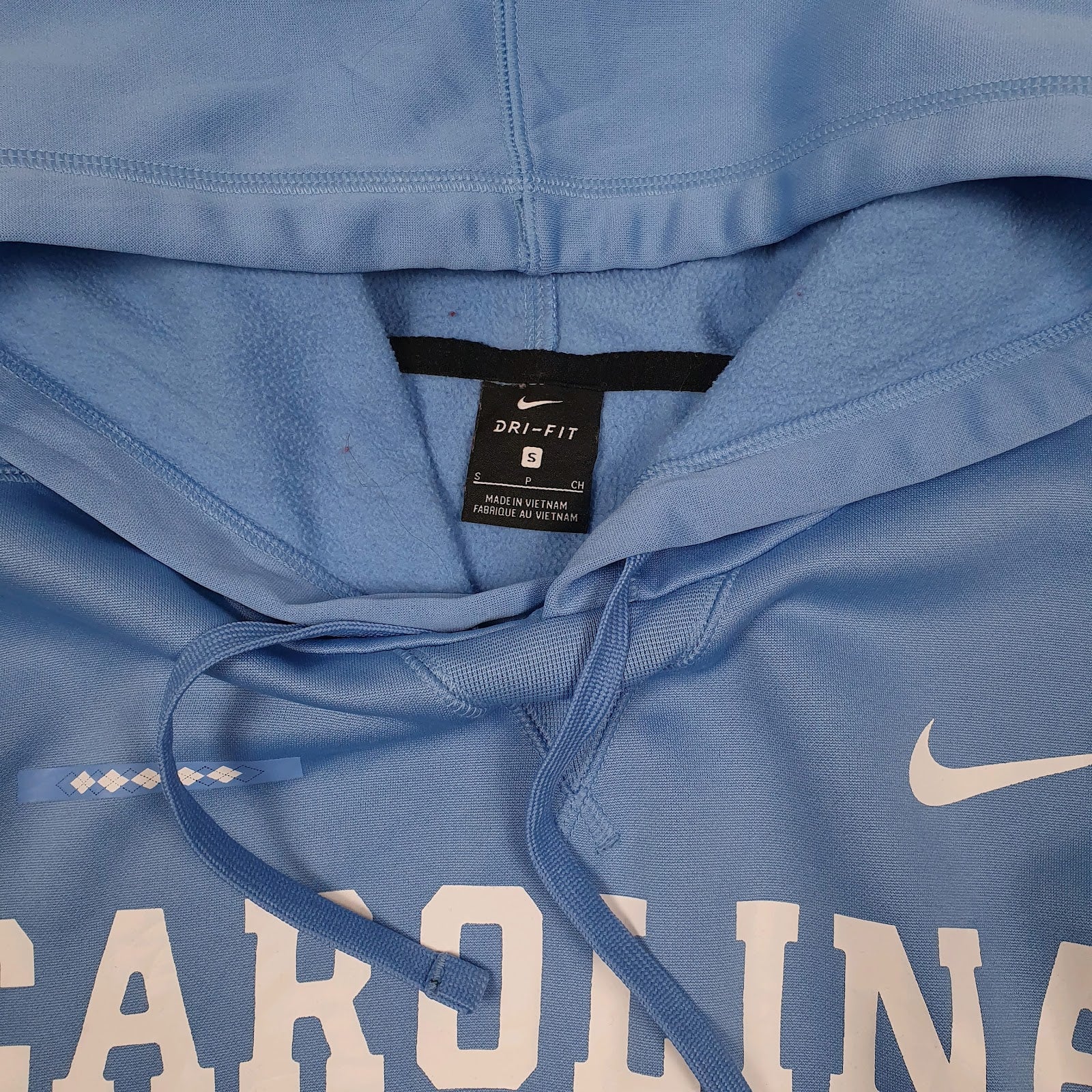 Mens Blue Nike Carolina Hoodie Jumper