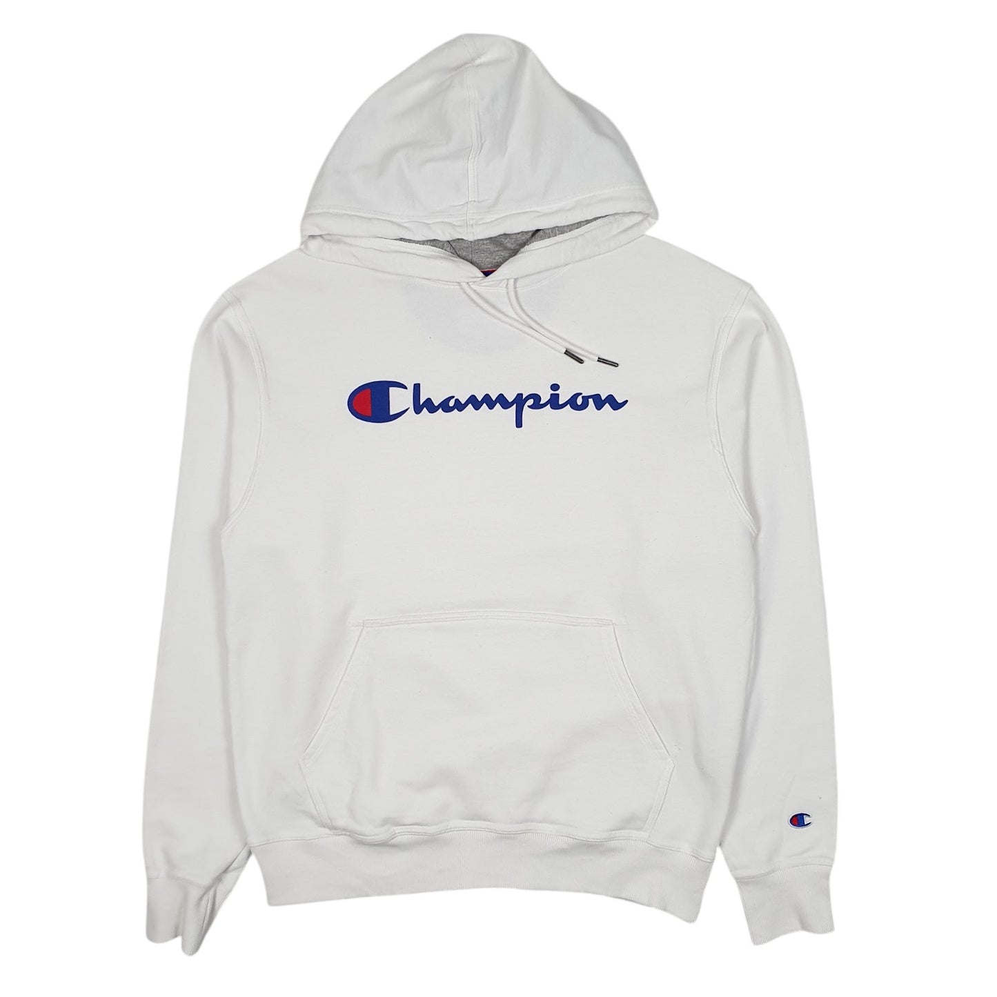 Mens White Champion  Hoodie Jumper