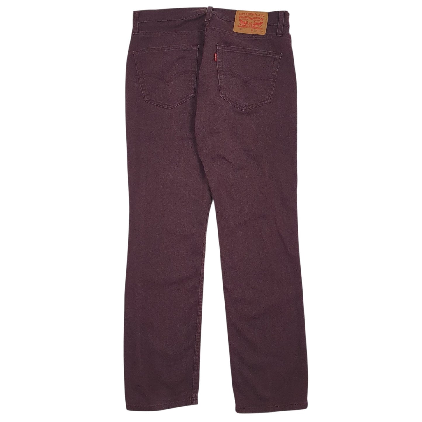 Mens Burgundy Levis   Jeans