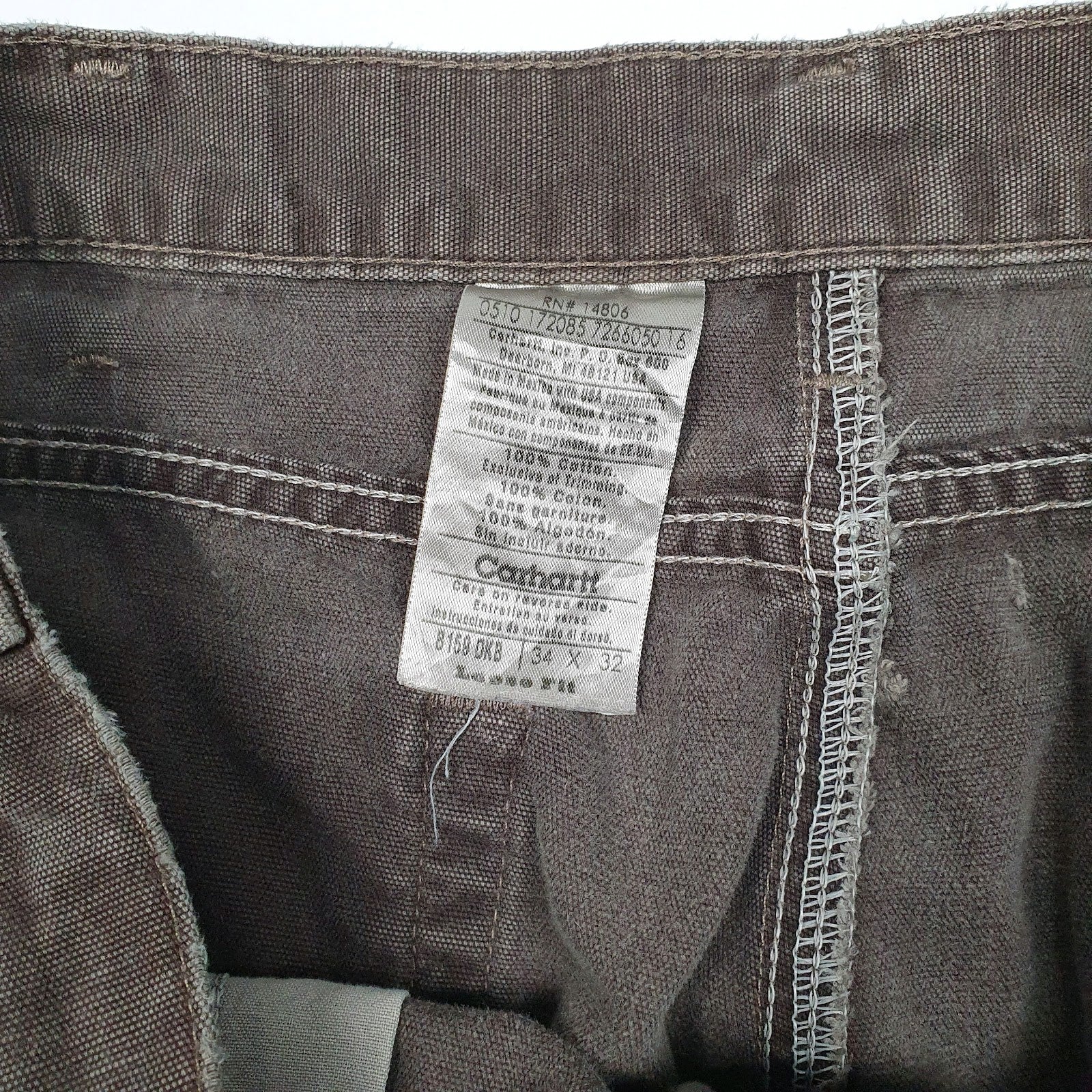 Mens Brown Carhartt B159  Trousers