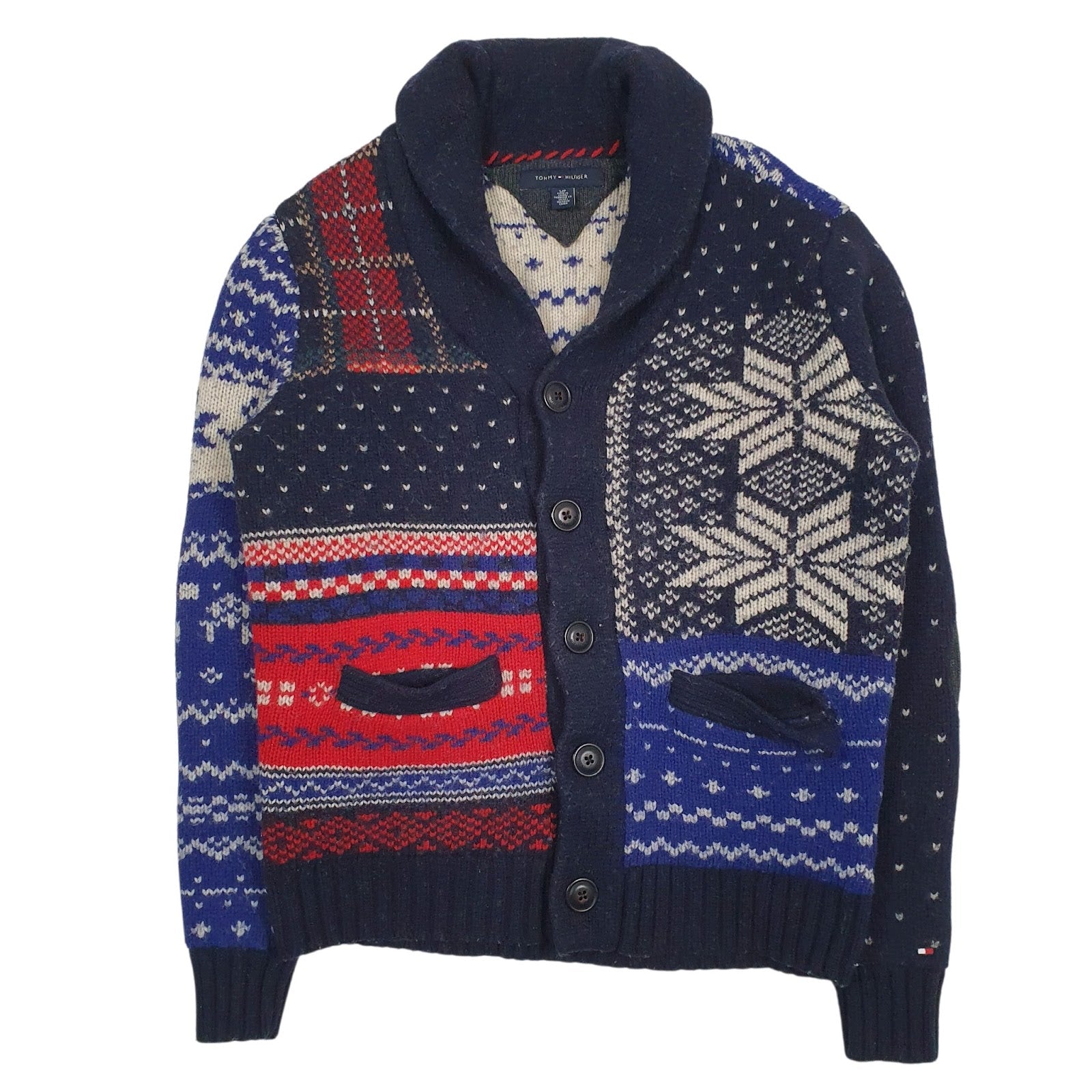 Mens Navy Tommy Hilfiger  Cardigan Jumper