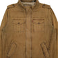 Mens Brown Levis Sherpa Lined Military  Coat
