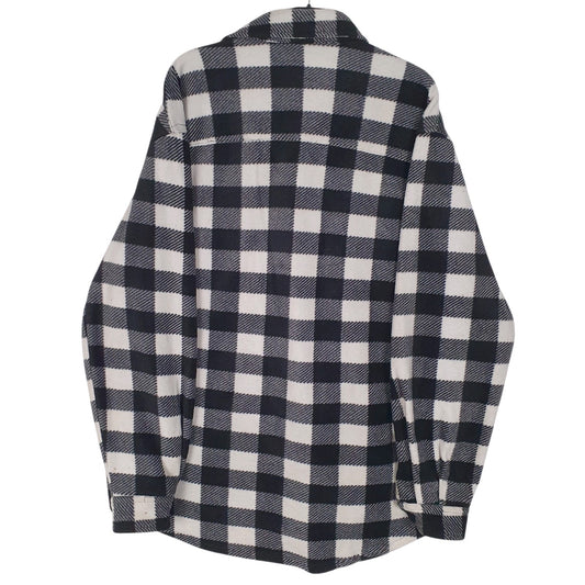 Mens Grey Mengyue Thick Flannel  Shirt
