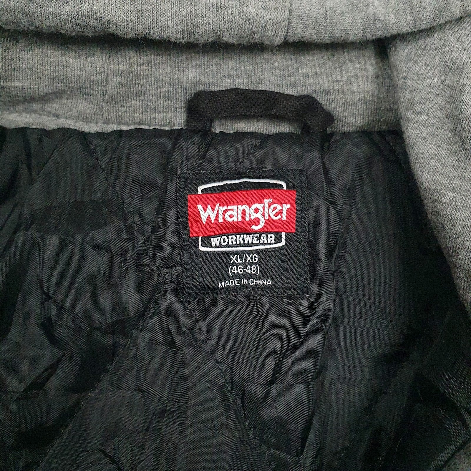 Mens Black Wrangler Padded  Coat