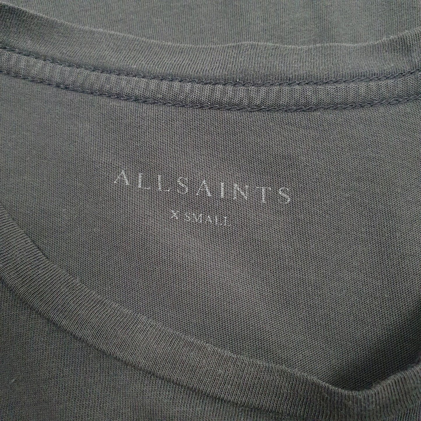 Mens Grey All Saints   T Shirt