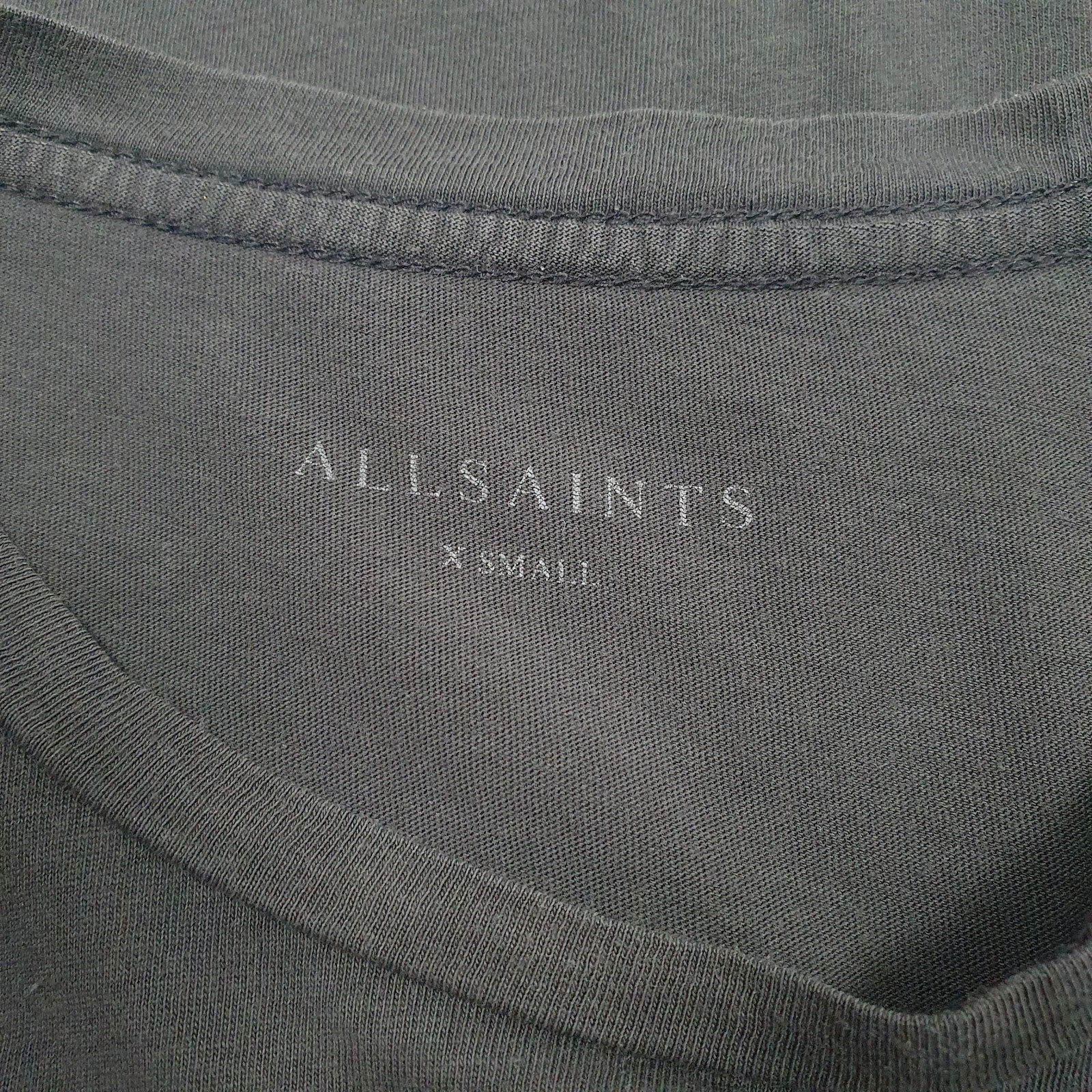 Mens Grey All Saints   T Shirt