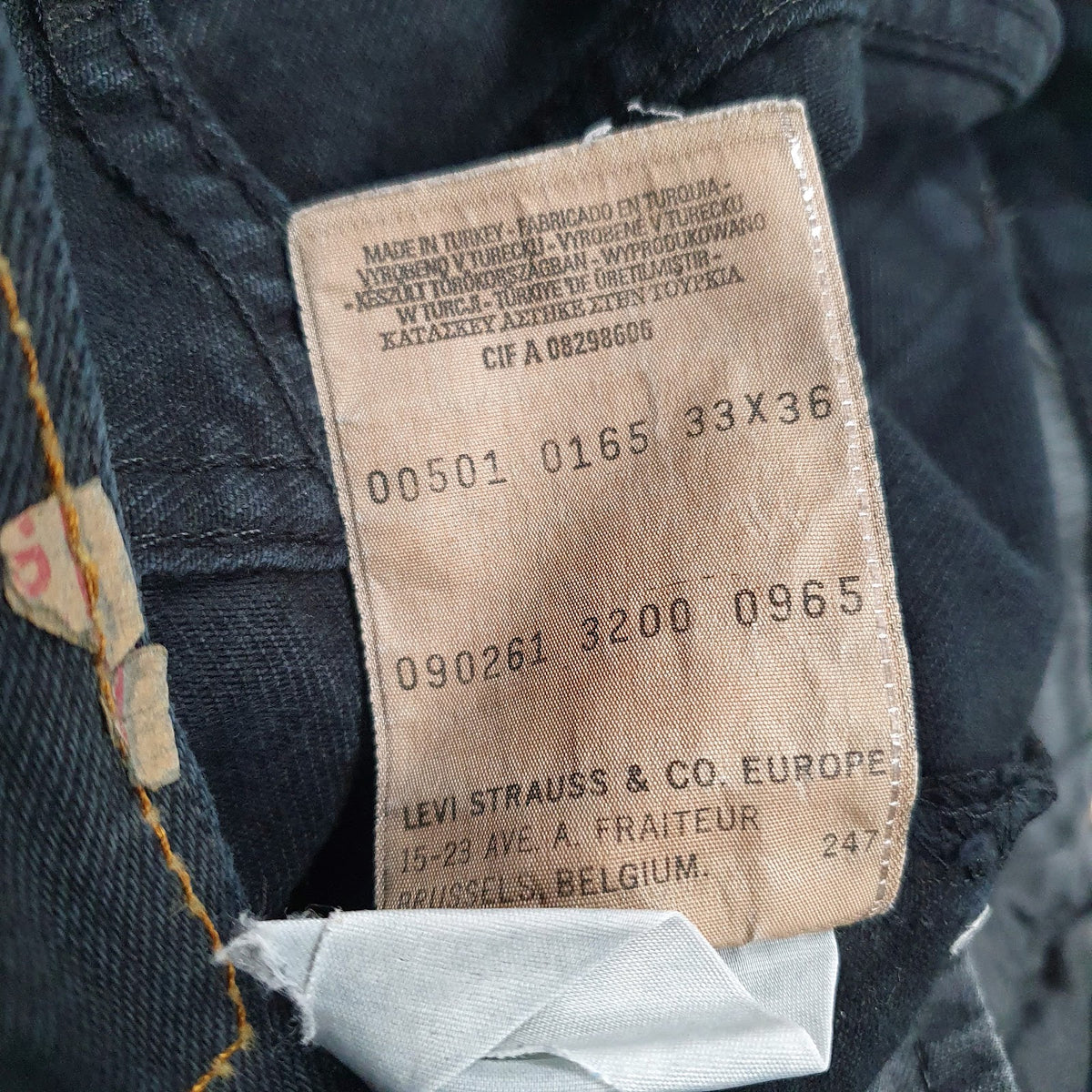 Mens Black Levis Vintage  Jeans